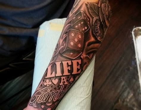 lifes a gamble tattoo